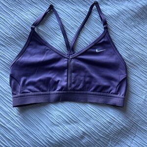 Nike Women's Purple Indy Sports Bra size medium
